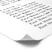 Botanische zeekaart met mosterd blauwe leisteen poster (Hoek)