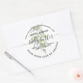 Botanische zelfgemaakte BOTER Label (Envelop)