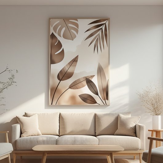 Botanische Zen – Minimaal Poster – Japandi Decor