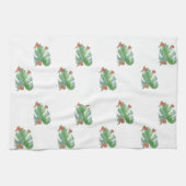 Botanische zomer decor keukenhanddoek (Horizontaal)