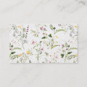 Botanische Zomer Wildbloemen Neem een recept mee Informatiekaartje (Achterkant)