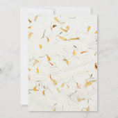 Botanische Zonnebloem Bloemen Huwelijk Kaart (Achterkant)