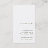 Botanische zonnebloem visitekaartje (Achterkant)