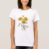  botanische zonnebloemen. P.J. Redoute. T-shirt (Voorkant)
