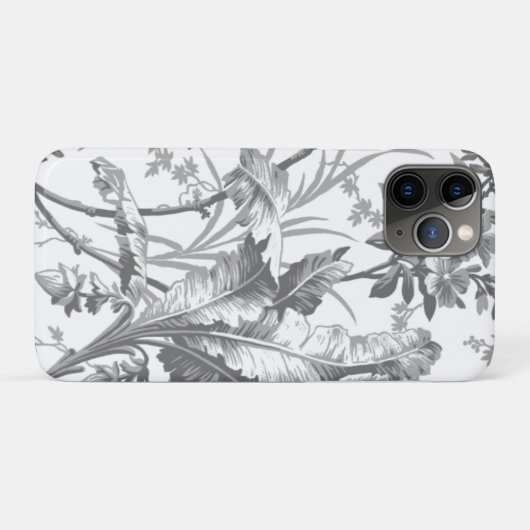Botanische zwarte en witte chinoiserie Case-Mate iPhone case (Achterkant (horizontaal))