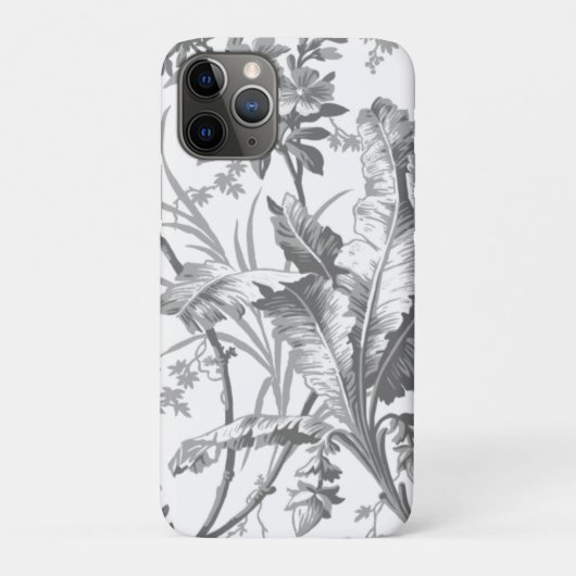 Botanische zwarte en witte chinoiserie Case-Mate iPhone case (Achterkant)