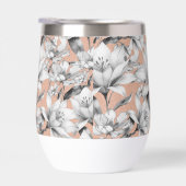 Botanische zwarte witte roos gouden glitter bloeme (Rechts)