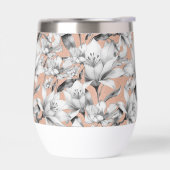 Botanische zwarte witte roos gouden glitter bloeme (Links)