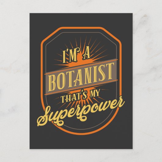 botanist briefkaart (Voorkant)