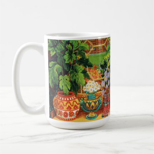 Botanist Cat van Louis Wain Koffiemok (Links)