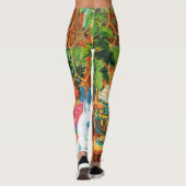 Botanist Cat van Louis Wain Leggings (Achterkant)