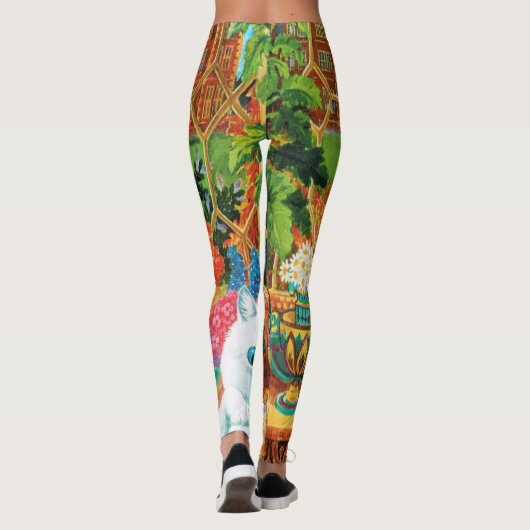 Botanist Cat van Louis Wain Leggings (Achterkant)