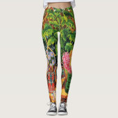 Botanist Cat van Louis Wain Leggings (Voorkant)