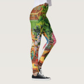 Botanist Cat van Louis Wain Leggings (Rechts)