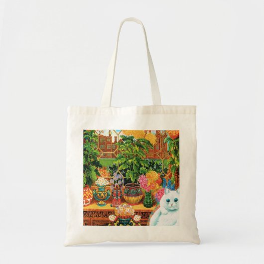 Botanist Cat van Louis Wain Tote Bag (Voorkant)