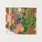 Botanist Cat van Louis Wain Wandkleed (Voorkant (horizontaal))