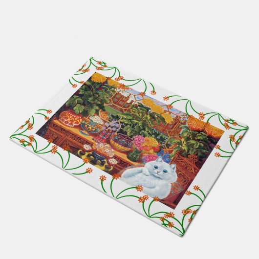  botanist kat deurmat (Schuin)