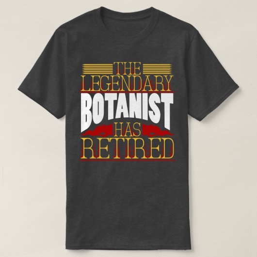 Botanist Pension Retirement T-shirt (Design voorkant)