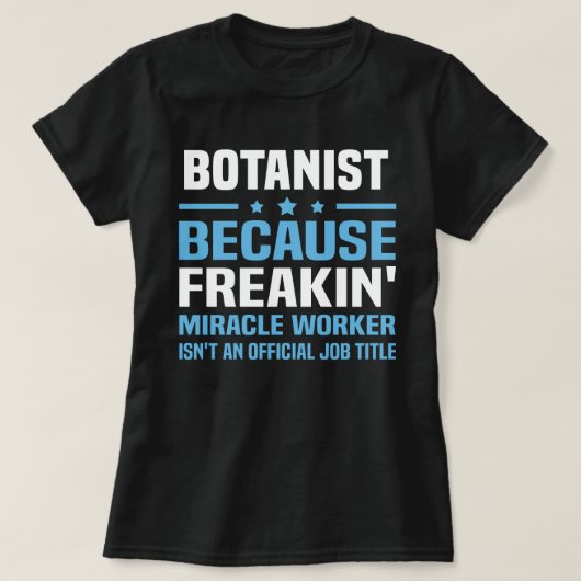 botanist t-shirt (Design voorkant)