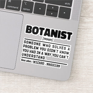 Botanist Zelfstandig naamwoord Botany Plant Lover  Sticker