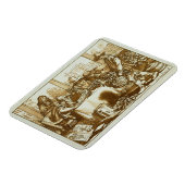 Botanisten die planten onderzoeken (litho) magneet (Linkerzijde)