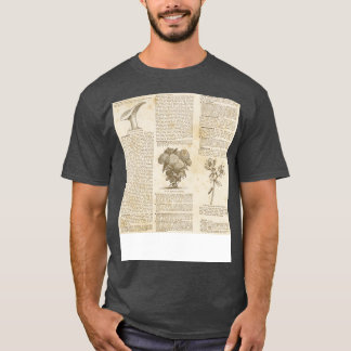 Botanistisch Illustraties Tekstboek Gothic VI T-shirt