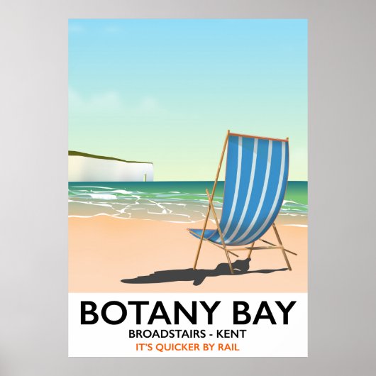 Botany Bay, Broadstairs Kent reisposter Poster (Voorkant)