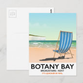 Botany Bay, Broadstairs Kent strand reisposter Briefkaart (Voorkant / Achterkant)