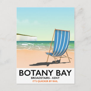 Botany Bay, Broadstairs Kent strand reisposter Briefkaart