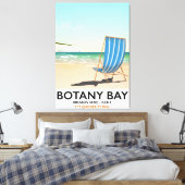 Botany Bay, Broadstairs Kent strand reisposter Canvas Afdruk (Insitu (Slaapkamer))