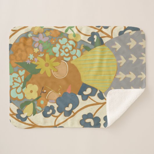 Botany Beauty Sherpa Deken (Voorkant (horizontaal))