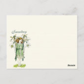 Botany Collector  Snowdrops Girl Plant Info Briefkaart (Achterkant)