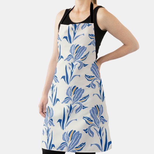 Botany Geometric Baroque Iris Flower Pattern. Seam Schort (Insitu)