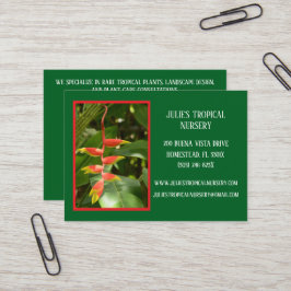 Botany Green Plant Nursery Tropische Planten Visitekaartje