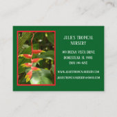 Botany Green Plant Nursery Tropische Planten Visitekaartje (Voorkant)