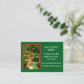 Botany Green Plant Nursery Tropische Planten Visitekaartje (Staand voorkant)