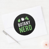 Botany Nerd - Grappige Wetenschapsbotanici Ronde Sticker (Envelop)