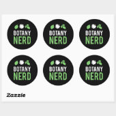 Botany Nerd - Grappige Wetenschapsbotanici Ronde Sticker (Vel)