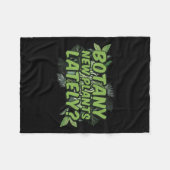 Botany New Plants Lately_ Funny Quote Spring Garde Fleece Deken (Voorkant (Horizontaal))