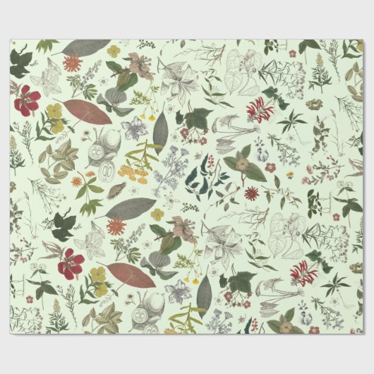 Botany patroon 1 cadeaupapier (Vlak)