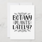 Botany Plants Lately Bedankkaart (Voorkant)