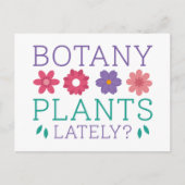 Botany Plants Lately Briefkaart (Voorkant)