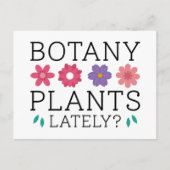 Botany Plants Lately Briefkaart (Voorkant)
