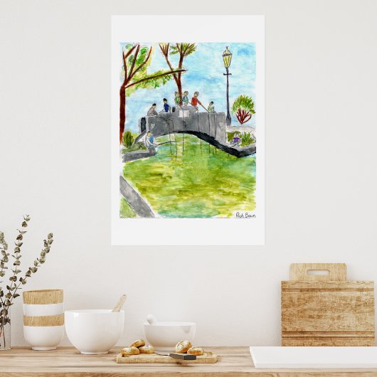 Botany Pond Poster (Keuken)