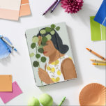 Botany Portret - Vrouw met Greenery iPad Pro Cover<br><div class="desc">Botany Portret II van Victoria Borges. | 141036 GG</div>