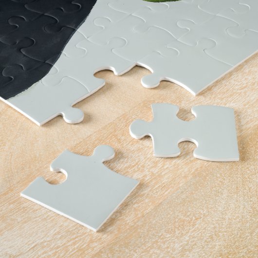 Botany Portret - Vrouw met Greenery Legpuzzel (Zijkant)