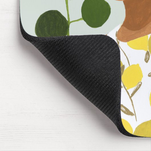 Botany Portret - Vrouw met Greenery Muismat (Hoek)