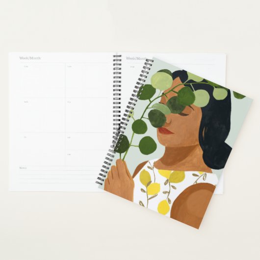 Botany Portret - Vrouw met Greenery Planner (Display)