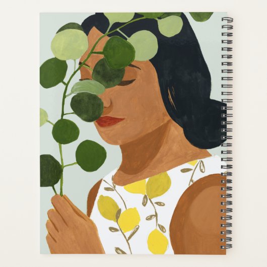 Botany Portret - Vrouw met Greenery Planner (Achterkant)