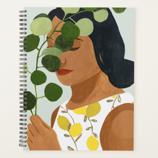 Botany Portret - Vrouw met Greenery Planner (Voorkant)